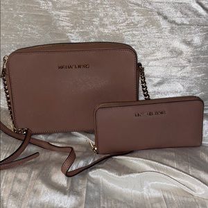 Michael Kors Purse and Wallet Set